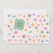 Lucky Charm St Patricks Day Baby shower Uitnodigin Kaart (Achterkant)