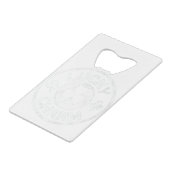 Lucky Charm  St Patrick's Day Creditkaart Flessenopener (Achterkant Gekanteld)