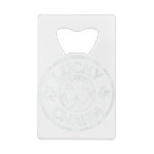 Lucky Charm  St Patrick's Day Creditkaart Flessenopener (Achterkant)