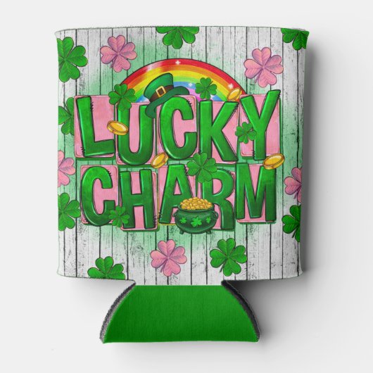 Lucky Charm St. Patrick's Day Design Blikjeskoeler (Voorkant)