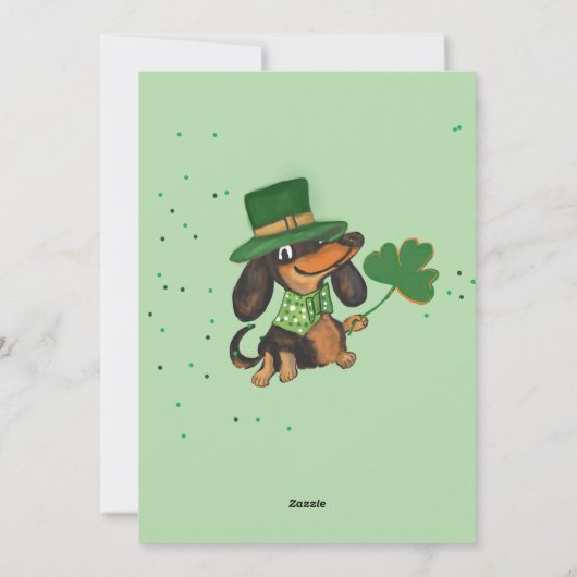Lucky Charm St. Patrick's Day Feestdagenkaart (Achterkant)