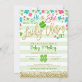 Lucky Charm St. Patrick's Day Gender Reopenbaart Kaart (Voorkant)