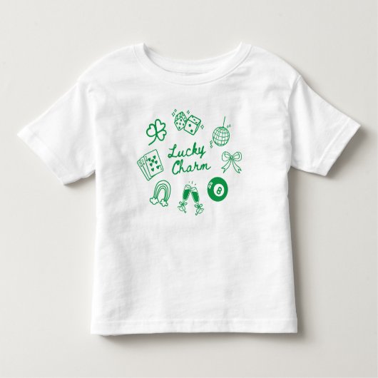 Lucky Charm St Patricks Day Lucky Clover Kinder Shirts (Voorkant)