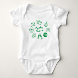 Lucky Charm St Patricks Day Lucky Clover Romper