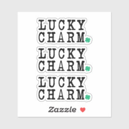 Lucky Charm St Patricks Day Lucky Clover Sticker