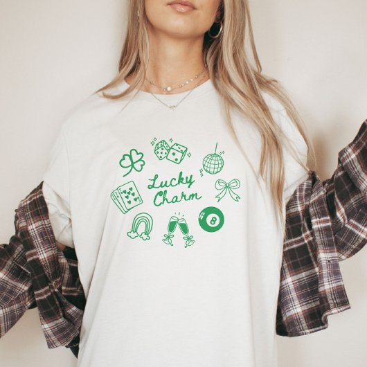 Lucky Charm St Patricks Day Lucky Clover T-shirt