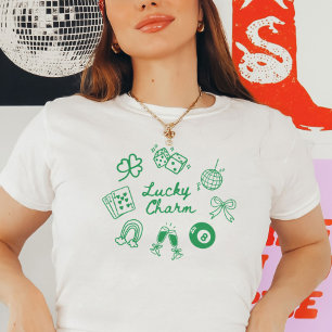 Lucky Charm St Patricks Day Lucky Clover T-shirt