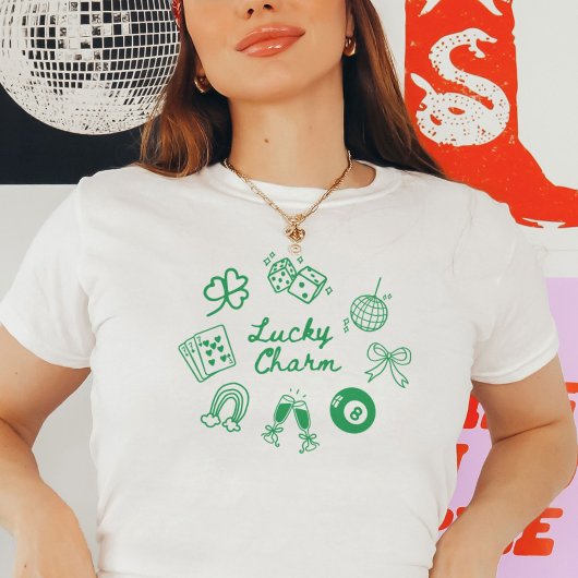 Lucky Charm St Patricks Day Lucky Clover T-shirt