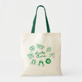 Lucky Charm St Patricks Day Lucky Clover Tote Bag (Voorkant)