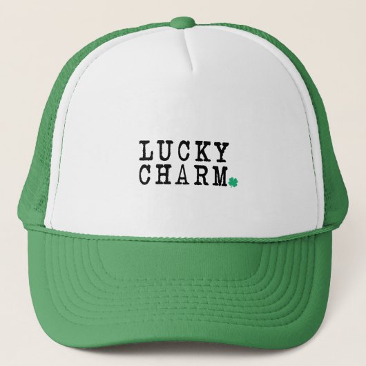 Lucky Charm St Patricks Day Lucky Clover Trucker Pet (Voorkant)