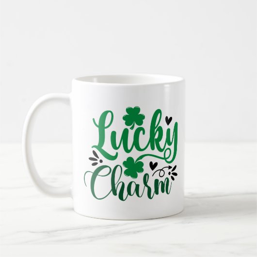 Lucky Charm St Patricks Day Persoonlijk Koffiemok (Links)