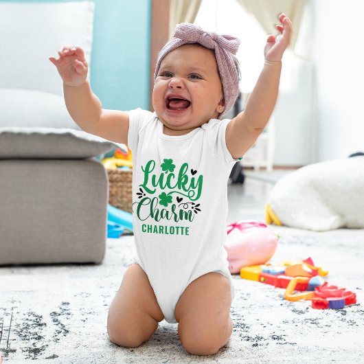 Lucky Charm St Patricks Day Persoonlijk Romper