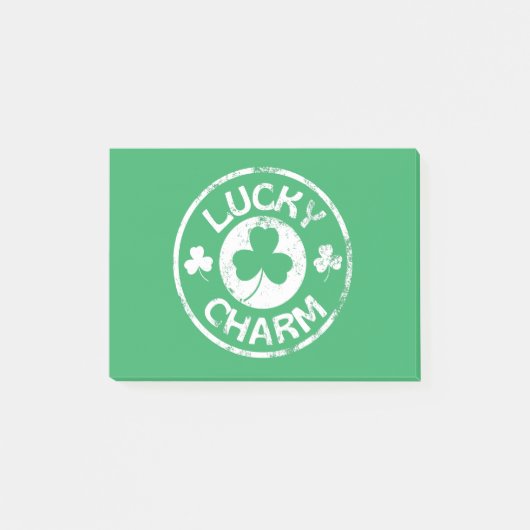 Lucky Charm St Patrick's Day Post-it® Notes (Voorkant)