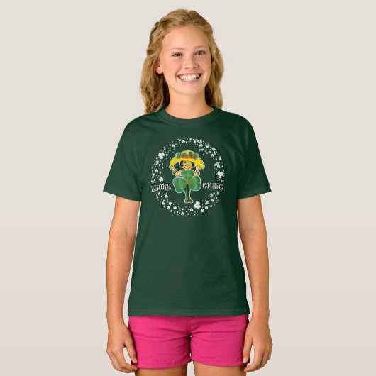 Lucky Charm. St. Patrick's Day T-shirt (Voorkant volledig)