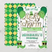 Lucky Charm, St Patrick's Day, Verjaardag Kaart (Voorkant / Achterkant)