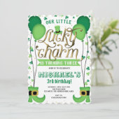 Lucky Charm, St Patrick's Day, Verjaardag Kaart (Staand voorkant)