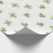 Lucky Charm St Patricks Lucky Little Shamrock baby Cadeaupapier (Hoek)