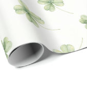 Lucky Charm St Patricks Lucky Little Shamrock baby Cadeaupapier (Rol Hoek)