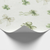 Lucky Charm St Patricks Lucky Little Shamrock baby Cadeaupapier (Hoek)