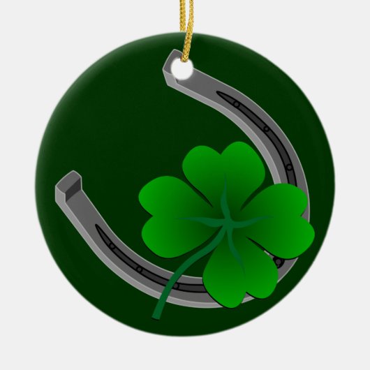 Lucky Charm St Patricks Ornament Custom Decoration (Voorkant)