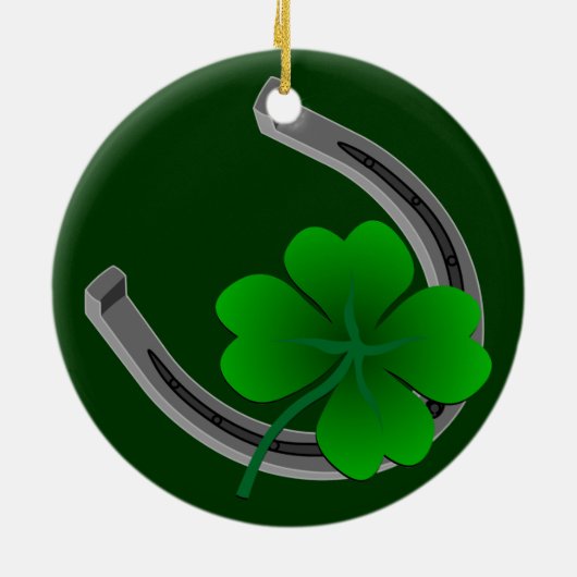 Lucky Charm St Patricks Ornament Custom Decoration (Achterkant)