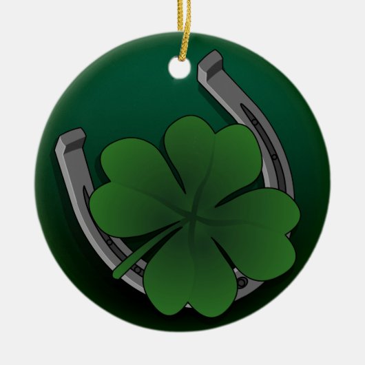 Lucky Charm St Patricks Ornament Custom Decoration (Voorkant)