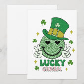 Lucky Charm St. Patricksdag Feestdagenkaart (Voorkant / Achterkant)