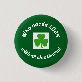 Lucky Charm St. Patty's Ronde Button 3,2 Cm