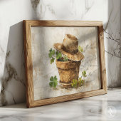 Lucky Charm Stilleven Four Leaf Clover & Shamrock Poster