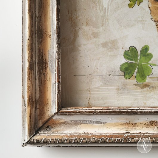 Lucky Charm Stilleven Four Leaf Clover & Shamrock Poster