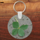 Lucky Charm Vier Leaf Clover-foto Sleutelhanger (Voorkant)