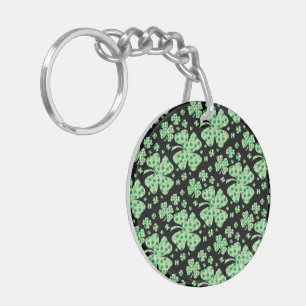 Lucky Charm Vier Leaf Clover Sleutelhanger