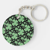 Lucky Charm Vier Leaf Clover Sleutelhanger (Achterkant)