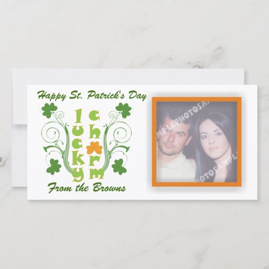 Lucky charme clover shamrock swirls (Voorkant)