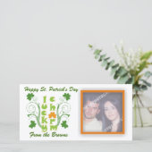 Lucky charme clover shamrock swirls (Staand voorkant)