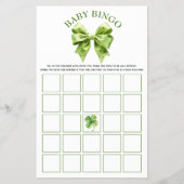 Lucky charme en boog baby shower Baby Bingo spel Flyer (Voorkant)