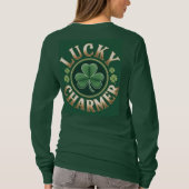 Lucky Charmer Basic T-shirt met lange mouwen (Achterkant)