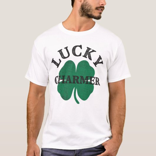 Lucky Charmer Funny St Patricks Day T-shirt (Voorkant)