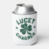 Lucky Charmer Shamrock Funny St. Patrick's Day Blikjeskoeler (Blikje Voorkant)