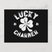 Lucky Charmer Shamrock Funny St. Patrick's Day Briefkaart (Voorkant)