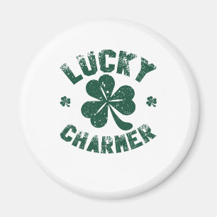 Lucky Charmer Shamrock Funny St. Patrick's Day Magneet