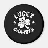 Lucky Charmer Shamrock Funny St. Patrick's Day Magneet (Voorkant)