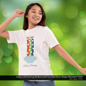 Lucky & Charming Rainbow 4-Leaf Clover Minimalist T-shirt
