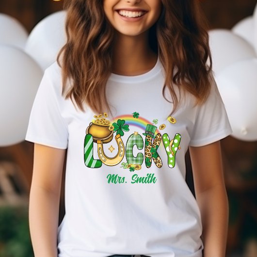 Lucky Charms Galore! Gepersonaliseerd T-shirt