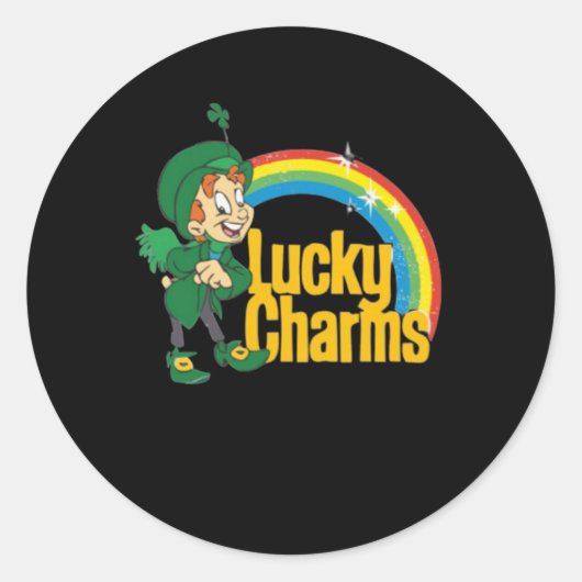 Lucky Charms Lucky Charms Ronde Sticker (Voorkant)