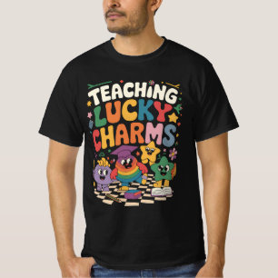 Lucky Charms onderwijzen aan leraren op St. Patric T-shirt