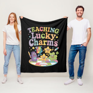 Lucky Charms onderwijzen Docent St. Patrick's Day Fleece Deken
