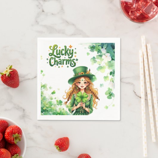 Lucky Charms St Patrick's Day Papieren servet (Insitu)