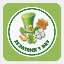 Lucky Charms St. Patrick's Day Vierkante Sticker