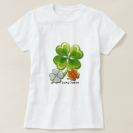 Lucky Charms. Tricolor Shamrock St. Patrick's Day T-shirt
